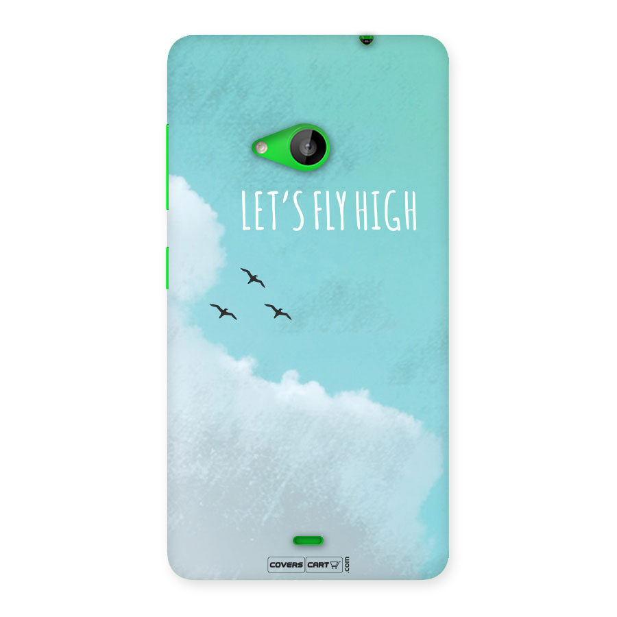 Lets Fly High Back Case for Lumia 535