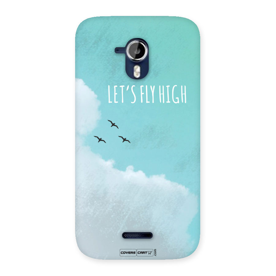 Lets Fly High Back Case for Micromax Canvas Magnus A117