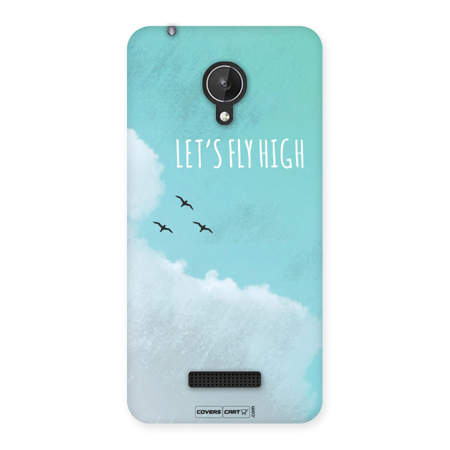 Lets Fly High Back Case for Micromax Canvas Spark Q380