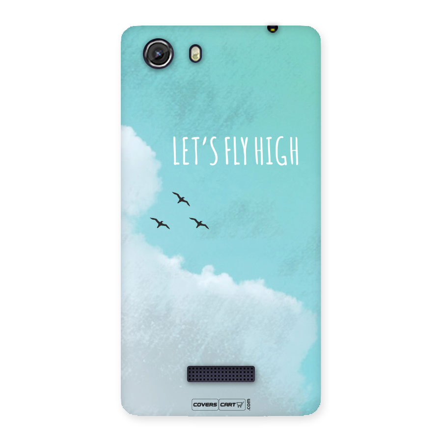 Lets Fly High Back Case for Micromax Unite 3