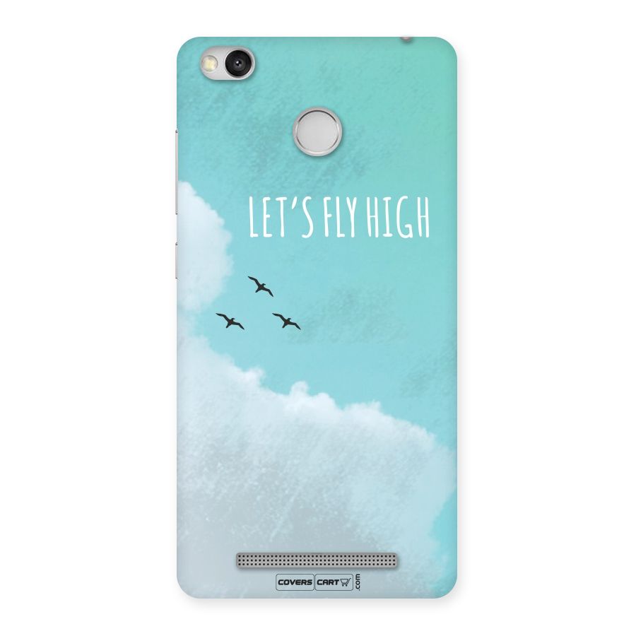 Lets Fly High Back Case for Redmi 3S Prime