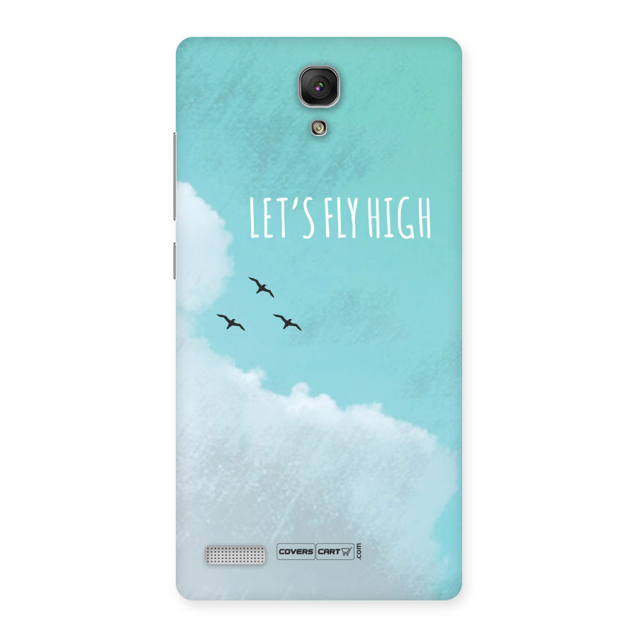 Lets Fly High Back Case for Redmi Note