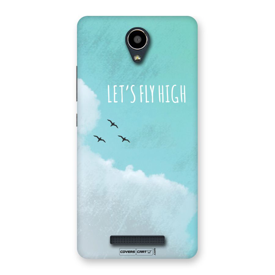 Lets Fly High Back Case for Redmi Note 2