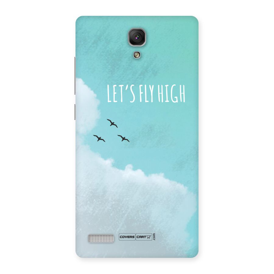 Lets Fly High Back Case for Redmi Note Prime