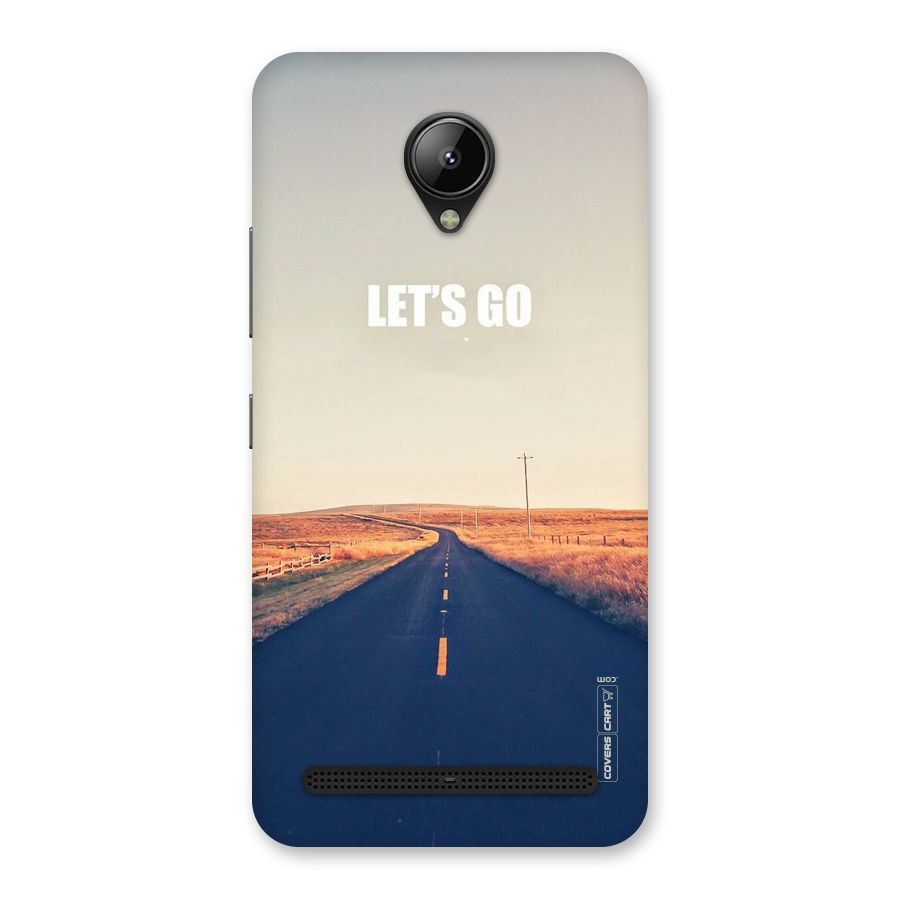 Lets Wander Back Case for Lenovo C2