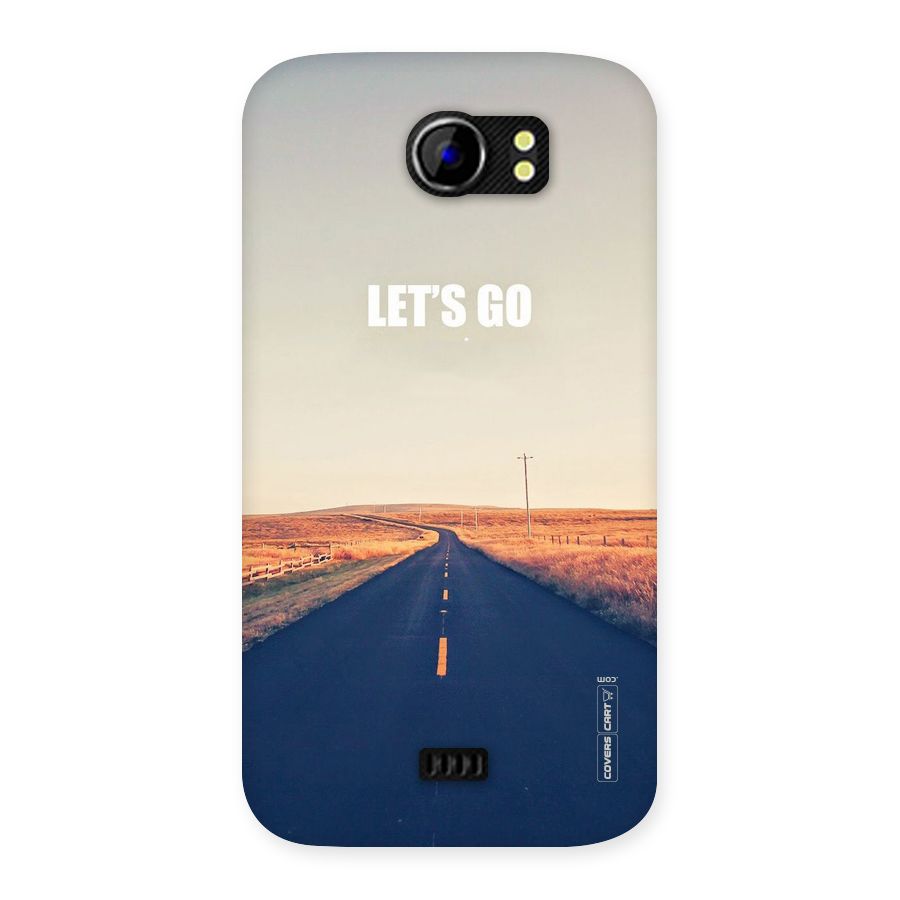 Lets Wander Back Case for Micromax Canvas 2 A110