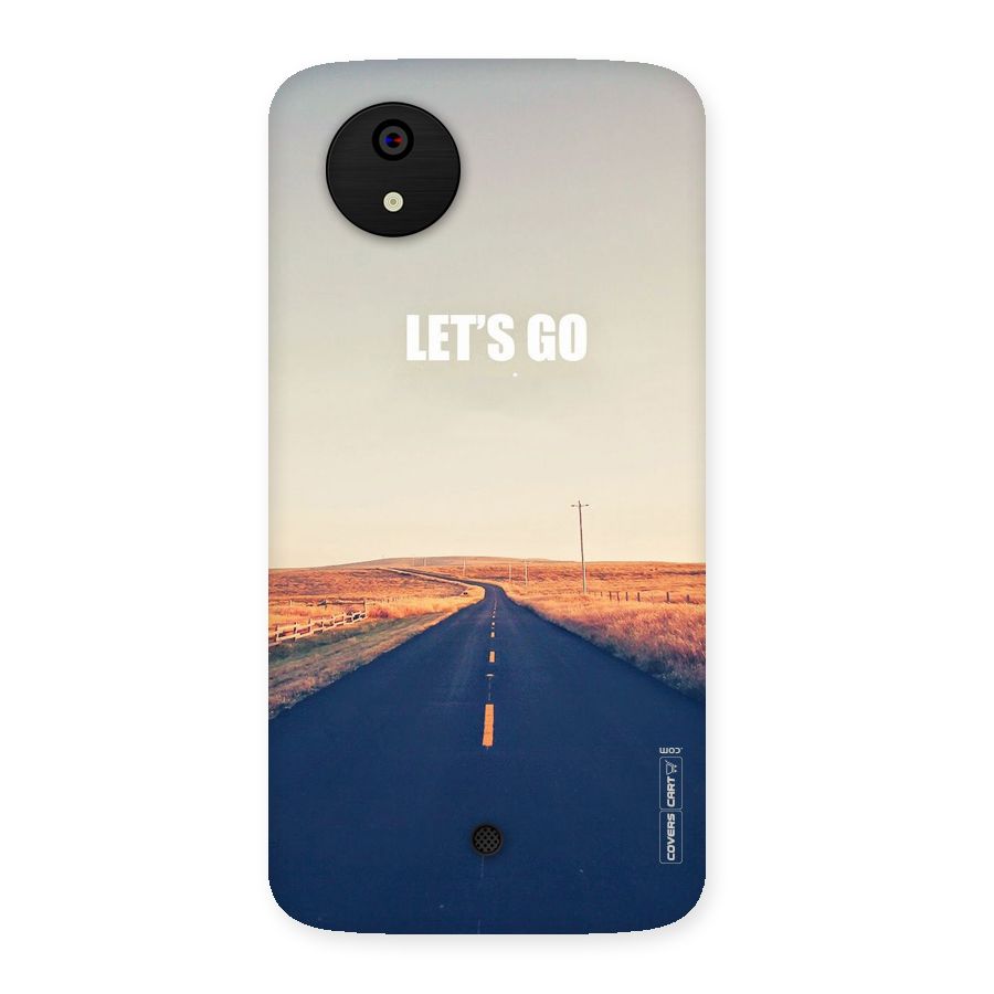 Lets Wander Back Case for Micromax Canvas A1