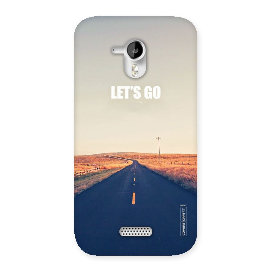 Lets Wander Back Case for Micromax Canvas HD A116