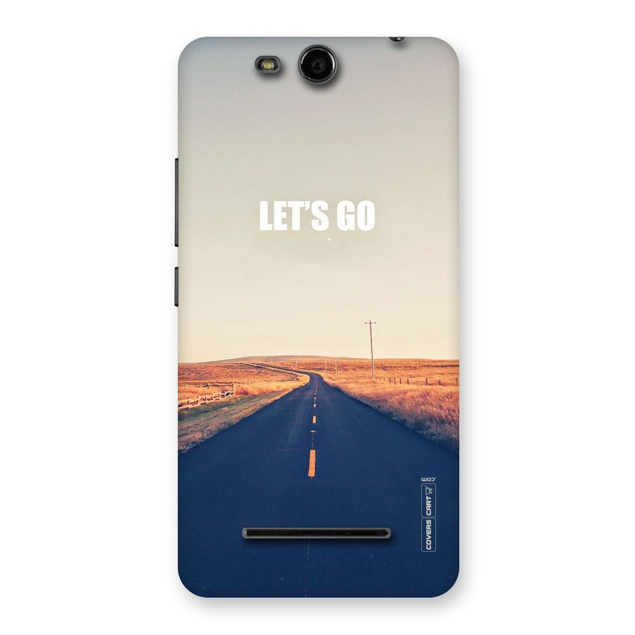 Lets Wander Back Case for Micromax Canvas Juice 3 Q392