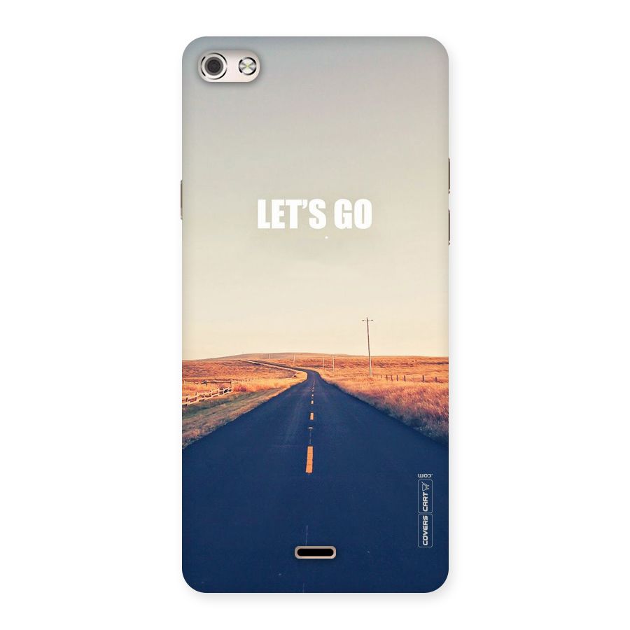Lets Wander Back Case for Micromax Canvas Silver 5