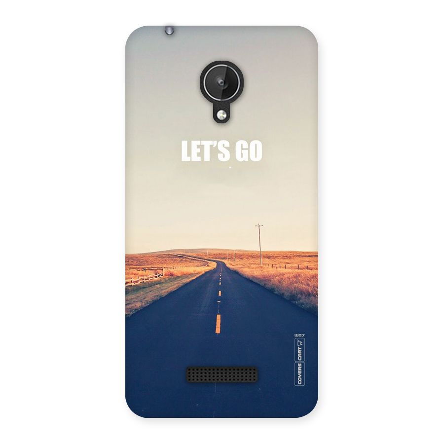 Lets Wander Back Case for Micromax Canvas Spark Q380