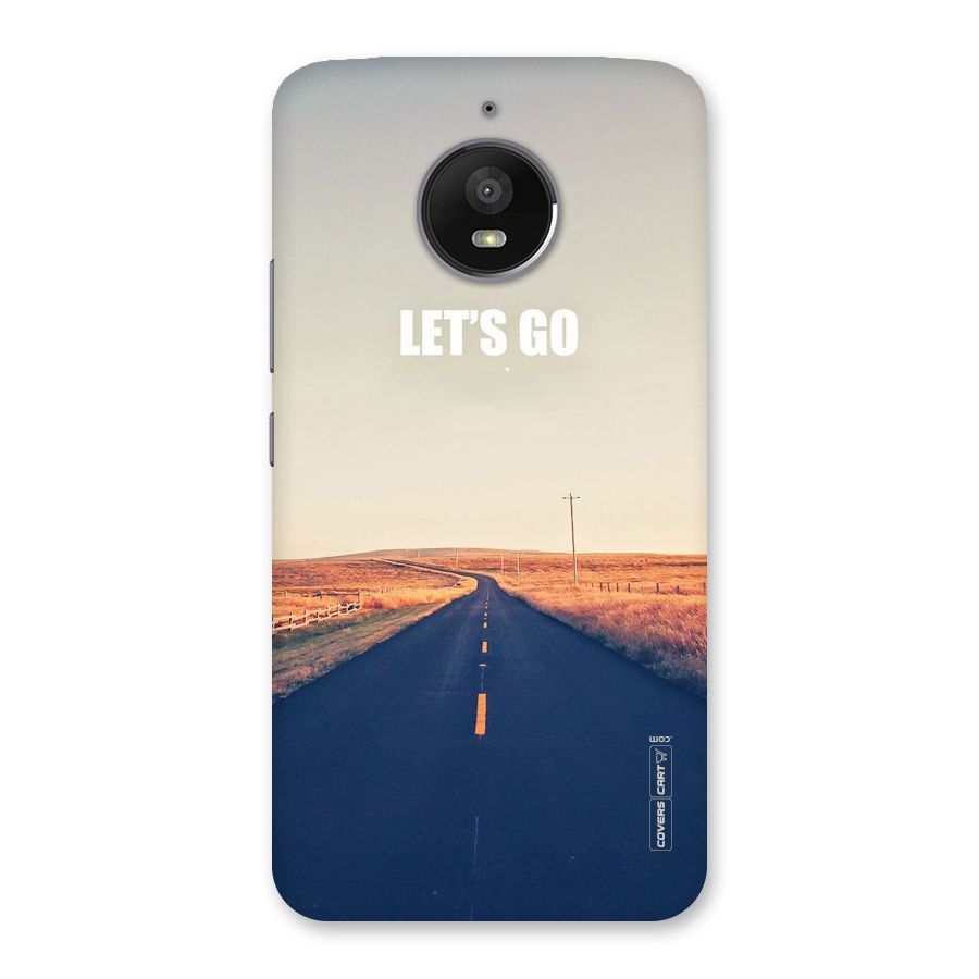 Lets Wander Back Case for Moto E4 Plus