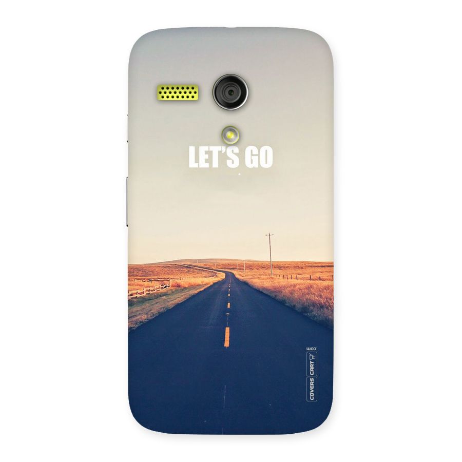 Lets Wander Back Case for Moto G