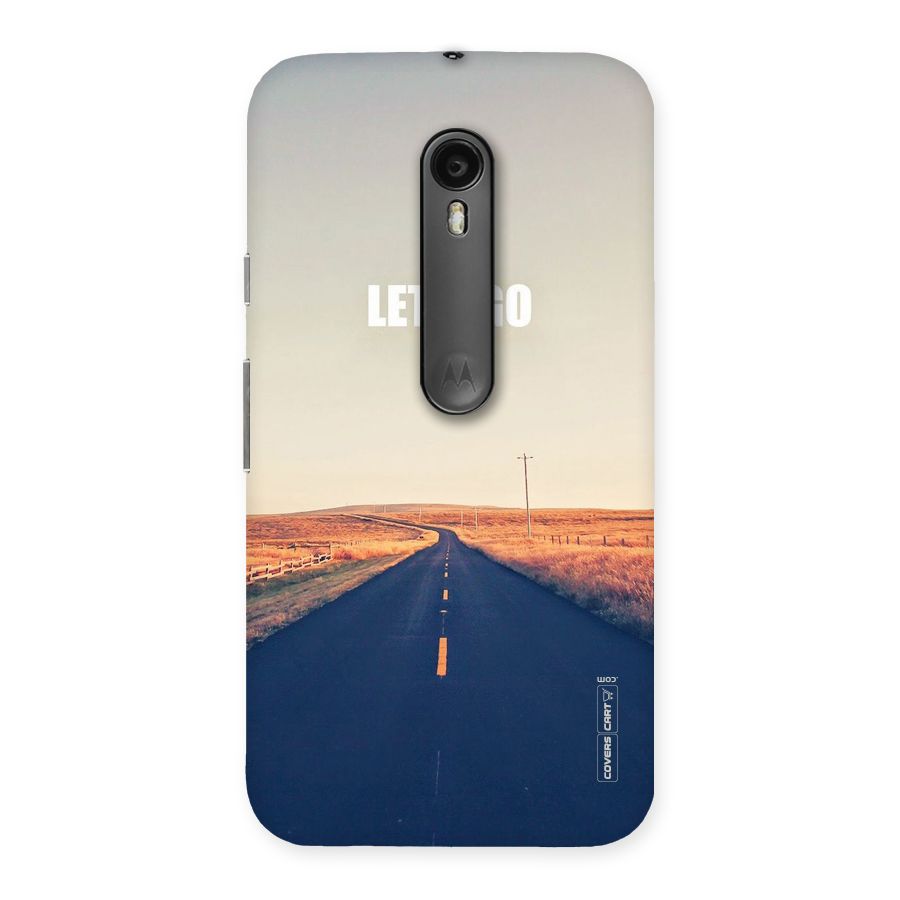 Lets Wander Back Case for Moto G3