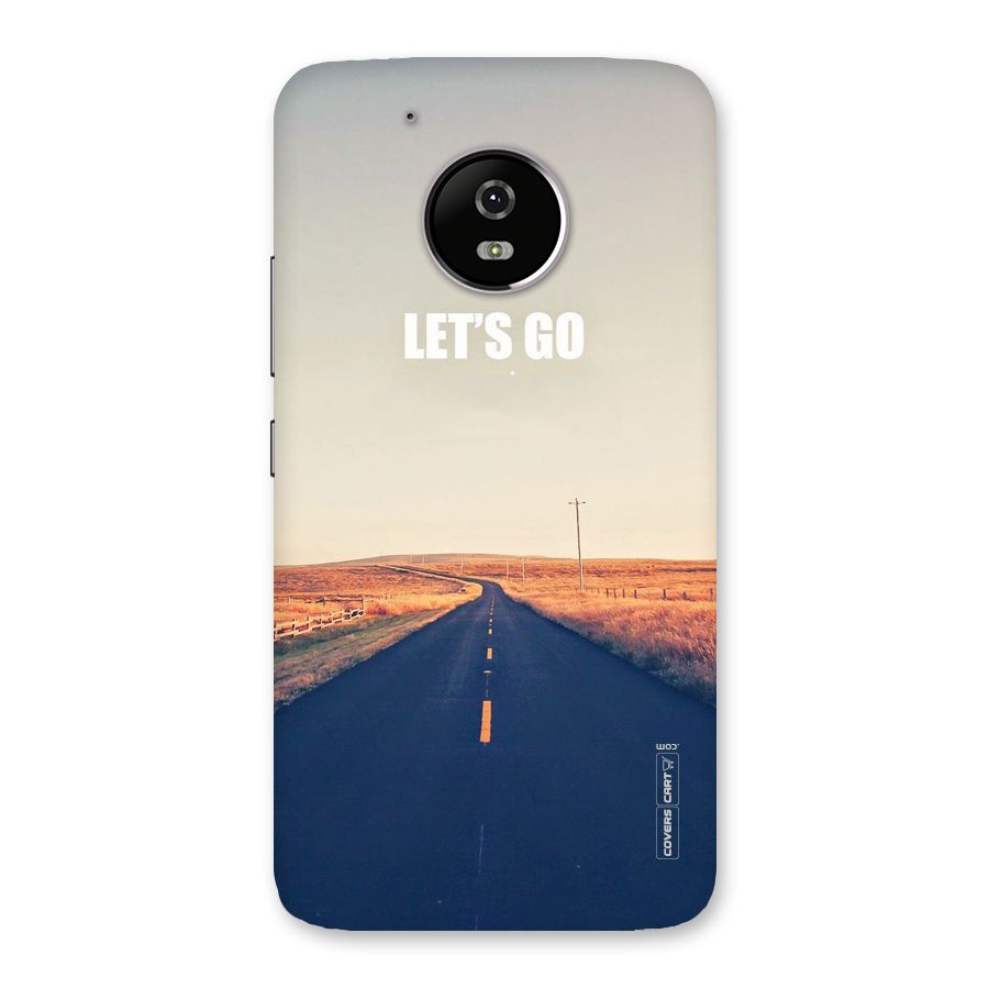 Lets Wander Back Case for Moto G5