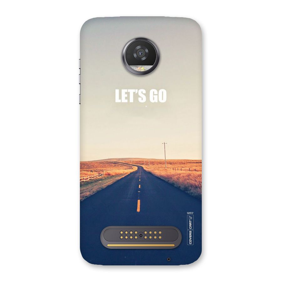 Lets Wander Back Case for Moto Z2 Play