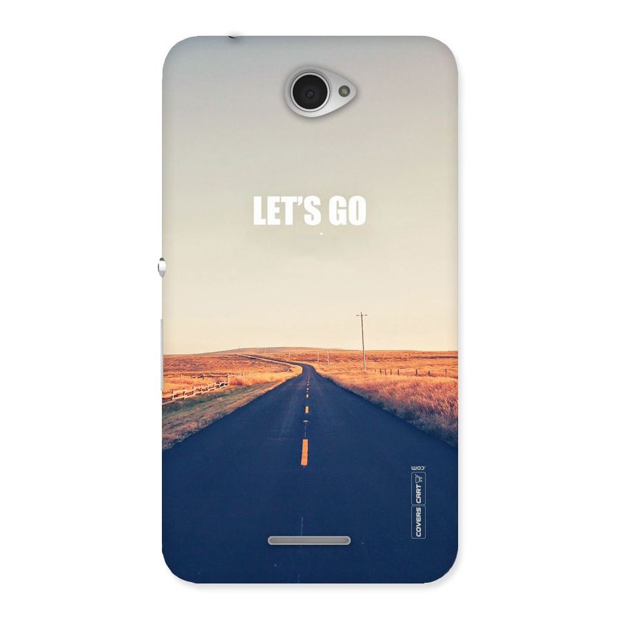 Lets Wander Back Case for Sony Xperia E4