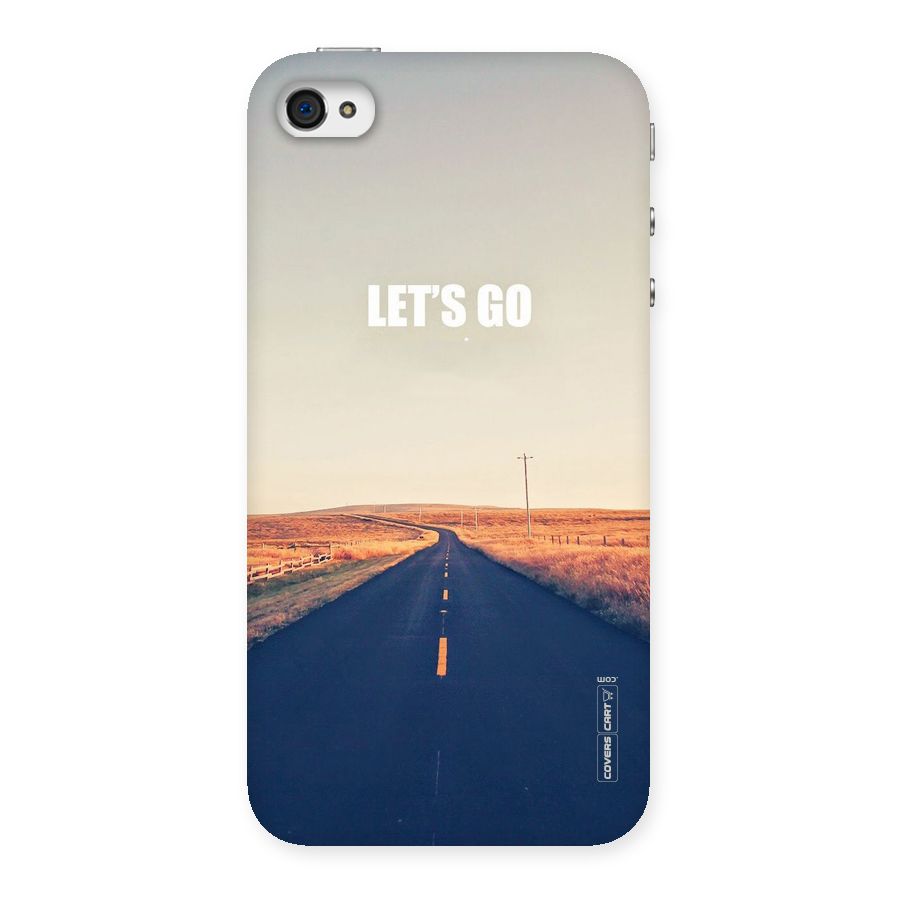 Lets Wander Back Case for iPhone 4 4s