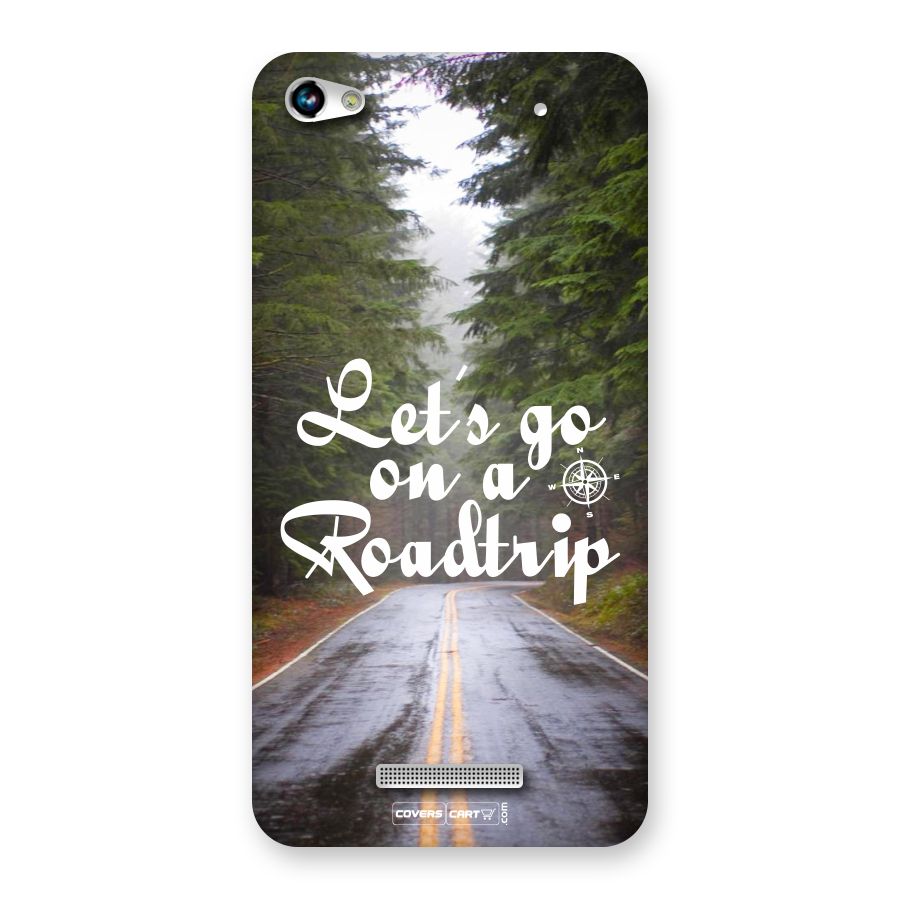 Lets go on a Roadtrip Back Case for Canvas Hue 2 A316