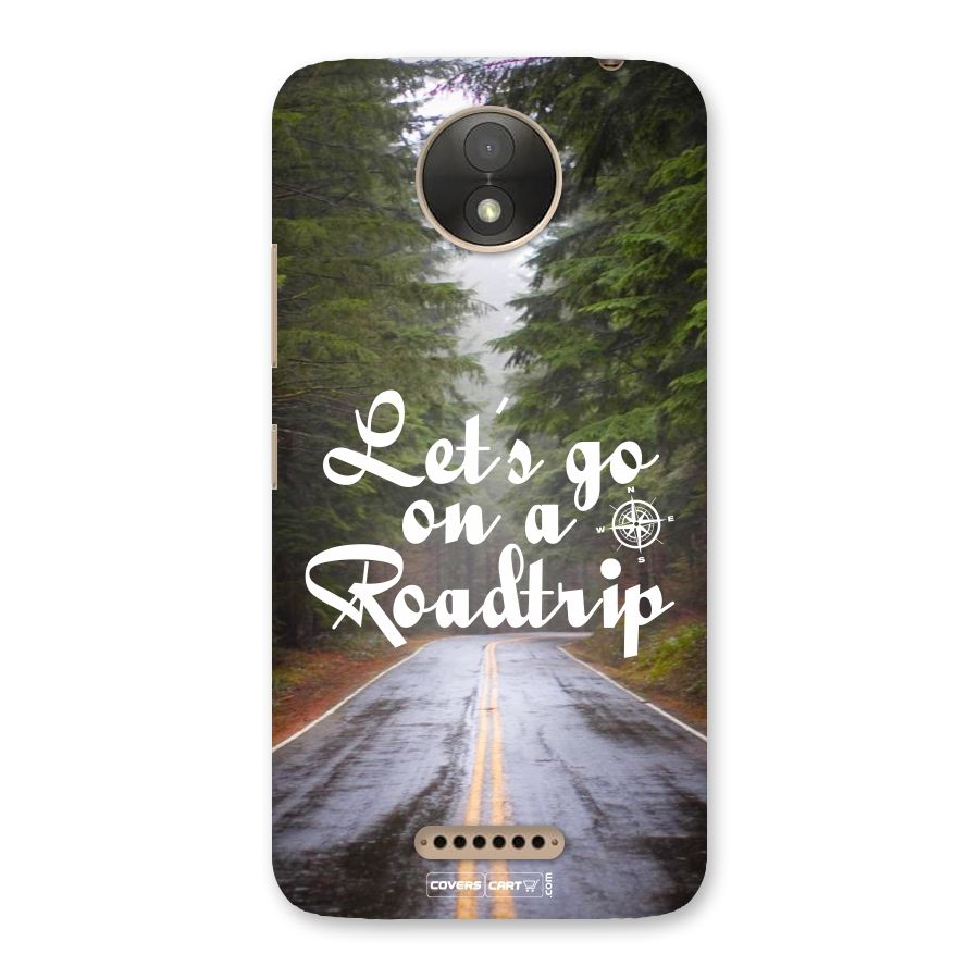 Lets go on a Roadtrip Back Case for Moto C Plus