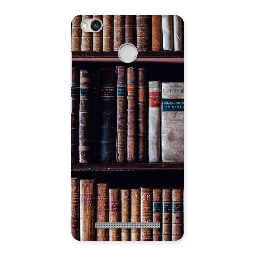 Library Love Back Case for Redmi 3S Prime