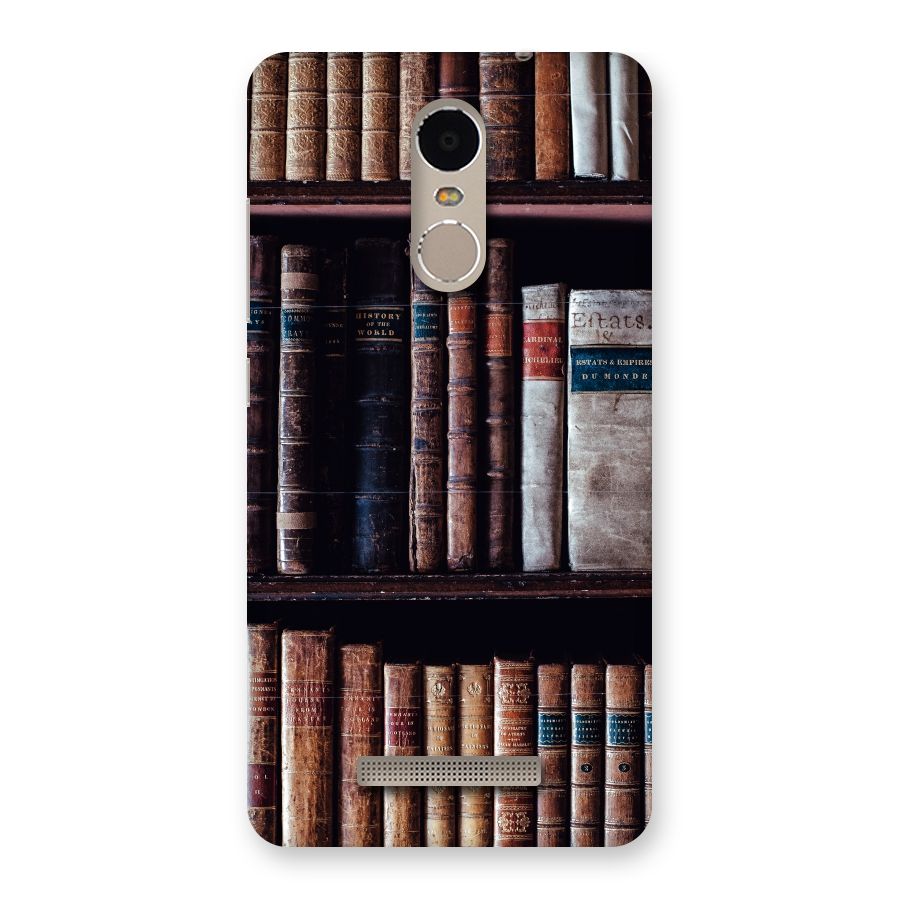 Library Love Back Case for Xiaomi Redmi Note 3