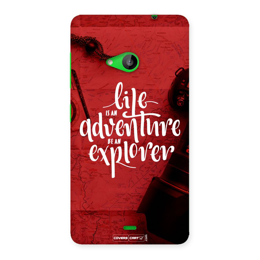 Life Adventure Explorer Back Case for Lumia 535