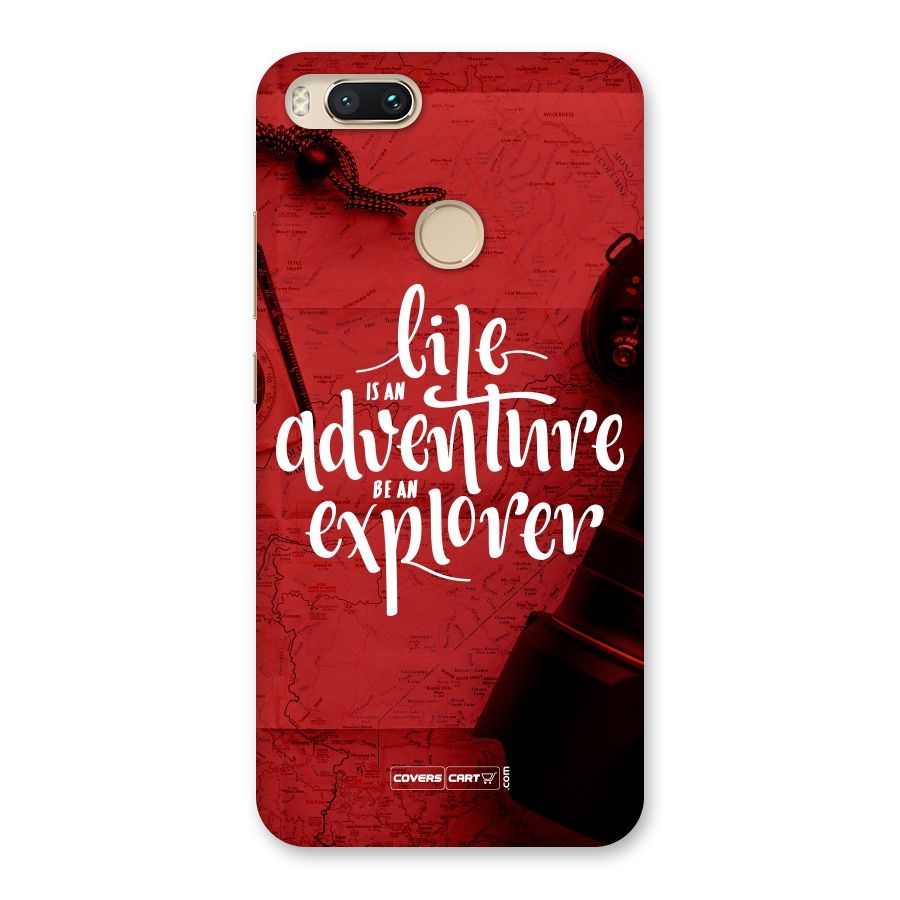 Life Adventure Explorer Back Case for Mi A1