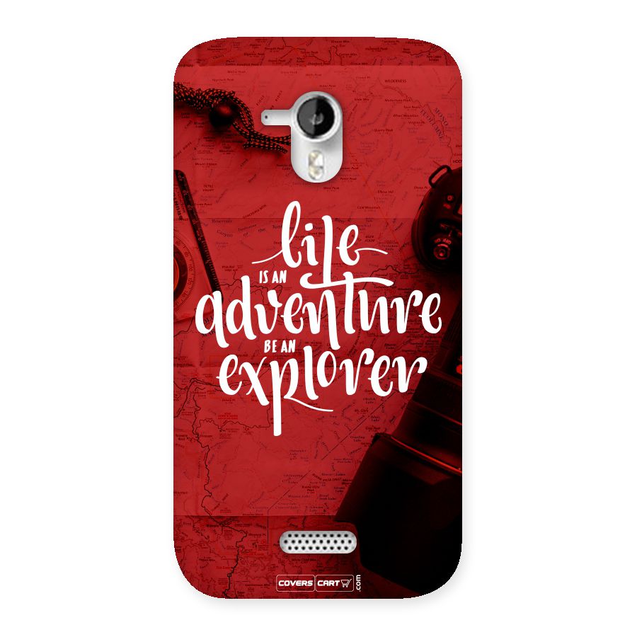 Life Adventure Explorer Back Case for Micromax Canvas HD A116