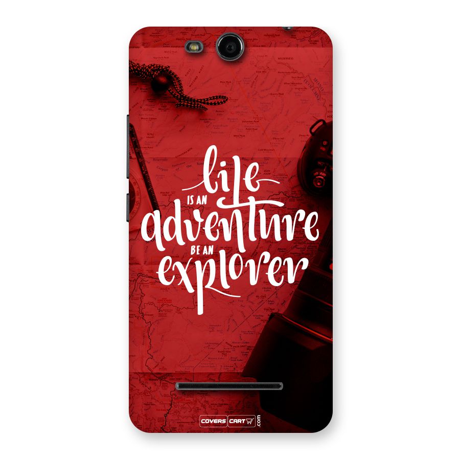 Life Adventure Explorer Back Case for Micromax Canvas Juice 3 Q392