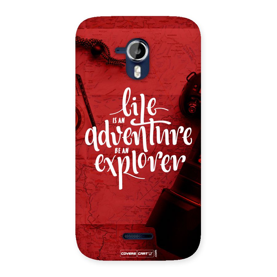 Life Adventure Explorer Back Case for Micromax Canvas Magnus A117