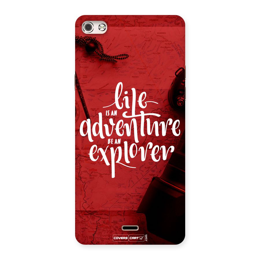 Life Adventure Explorer Back Case for Micromax Canvas Silver 5