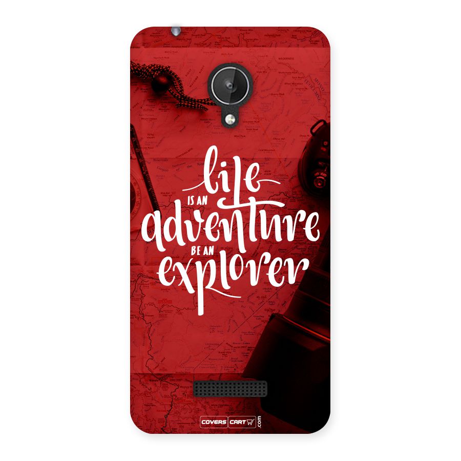 Life Adventure Explorer Back Case for Micromax Canvas Spark Q380