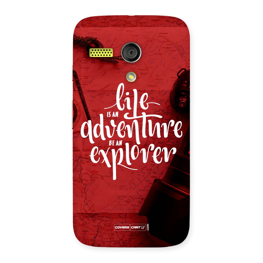 Life Adventure Explorer Back Case for Moto G