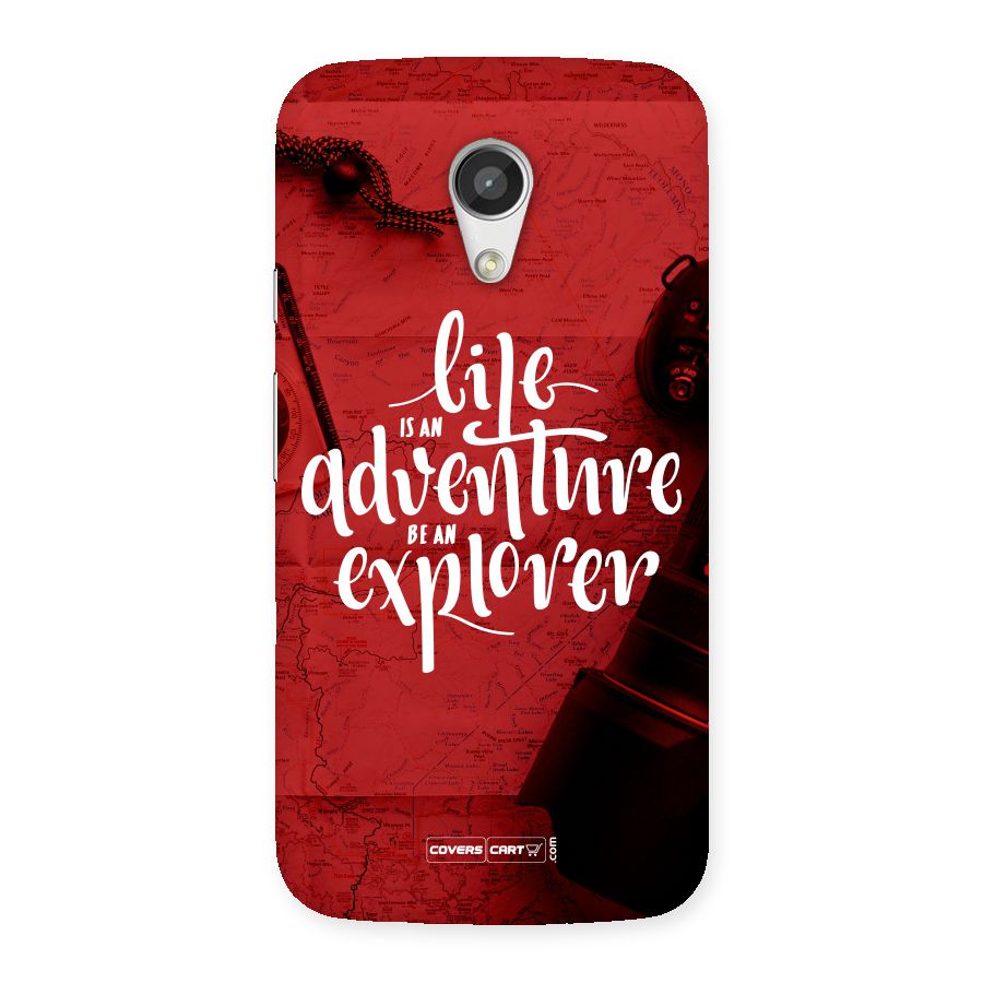 Life Adventure Explorer Back Case for Moto G 2nd Gen