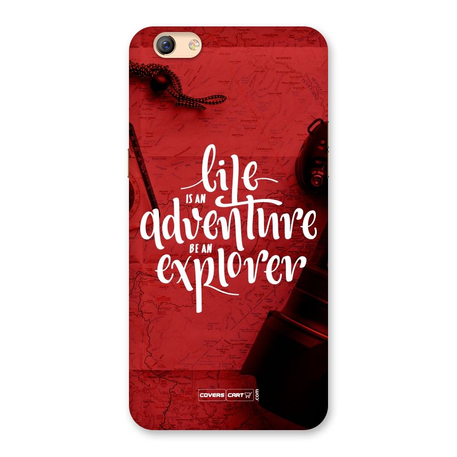 Life Adventure Explorer Back Case for Oppo F3 Plus