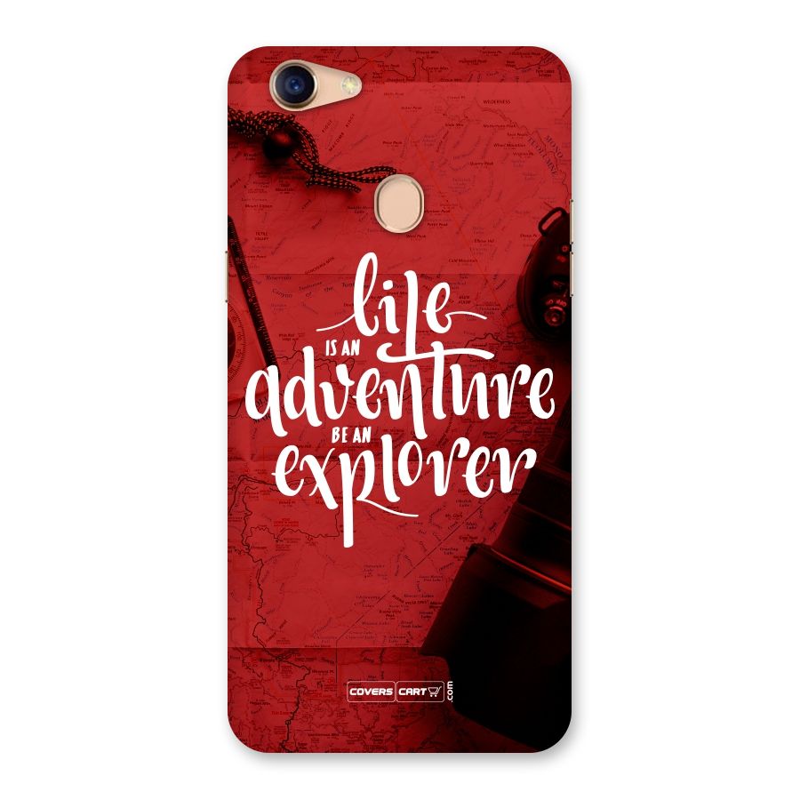 Life Adventure Explorer Back Case for Oppo F5
