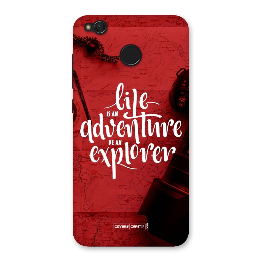 Life Adventure Explorer Back Case for Redmi 4