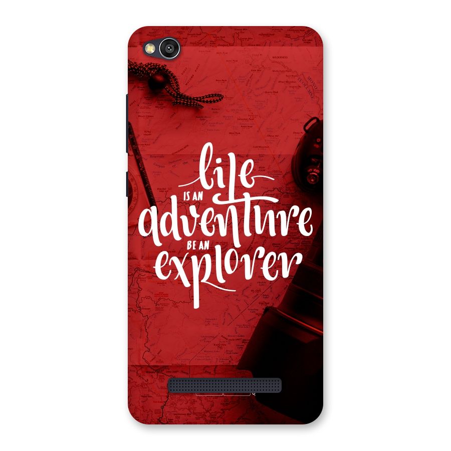 Life Adventure Explorer Back Case for Redmi 4A