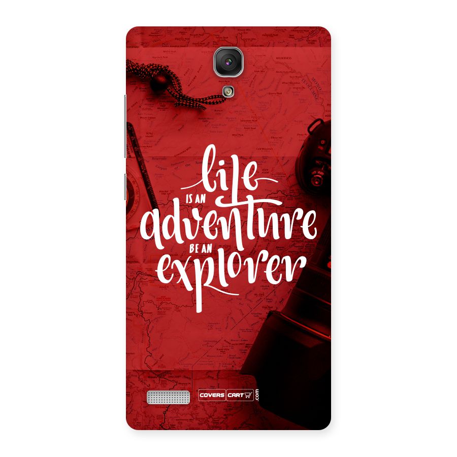 Life Adventure Explorer Back Case for Redmi Note