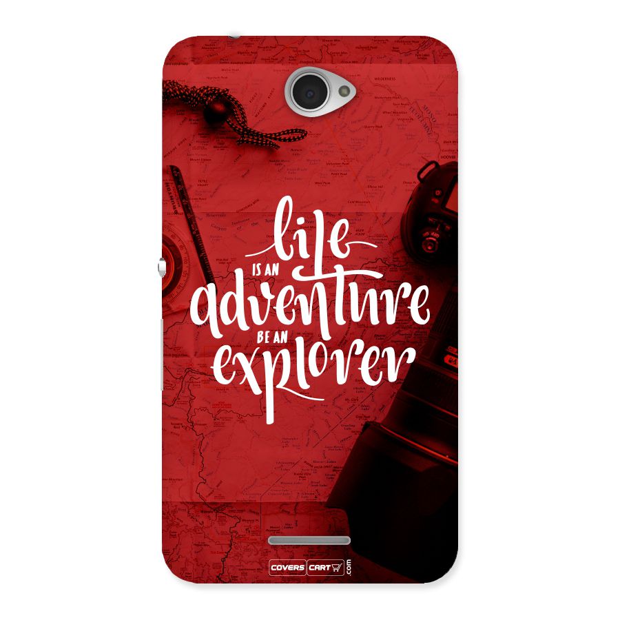 Life Adventure Explorer Back Case for Sony Xperia E4