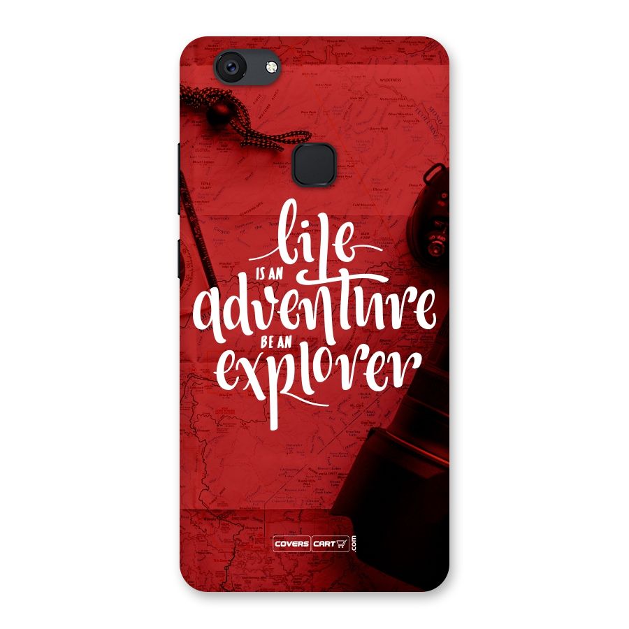 Life Adventure Explorer Back Case for Vivo V7 Plus