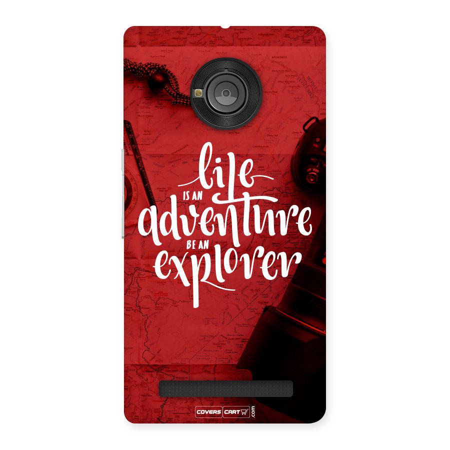 Life Adventure Explorer Back Case for Yu Yuphoria