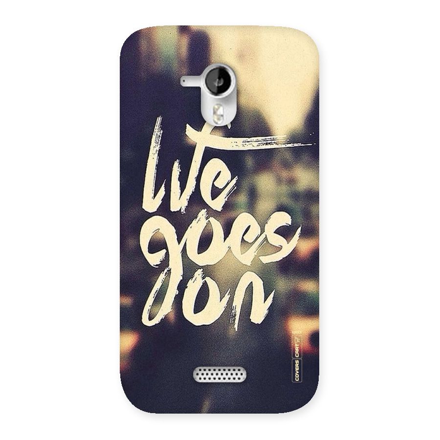 Life Goes On Back Case for Micromax Canvas HD A116