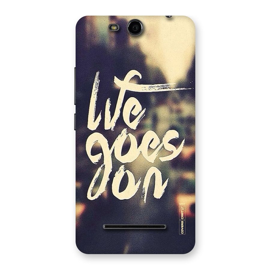 Life Goes On Back Case for Micromax Canvas Juice 3 Q392