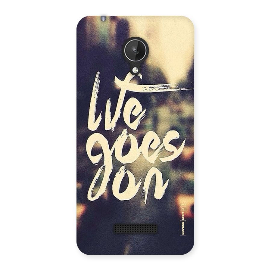 Life Goes On Back Case for Micromax Canvas Spark Q380