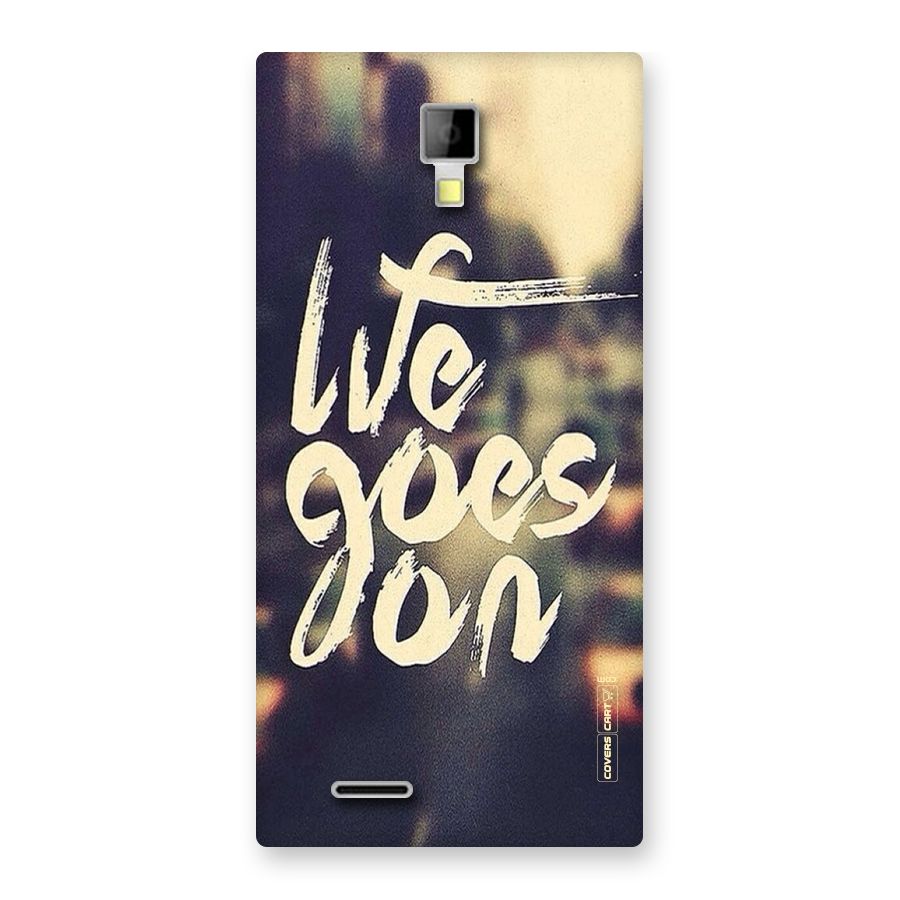 Life Goes On Back Case for Micromax Canvas Xpress A99