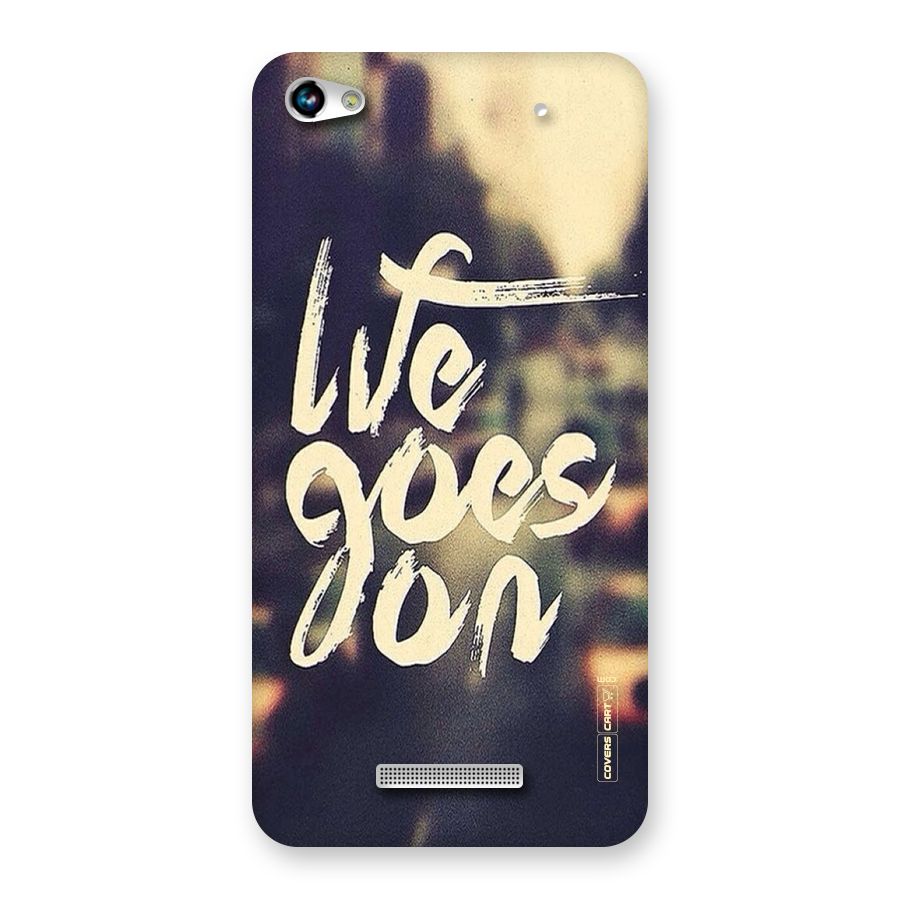 Life Goes On Back Case for Micromax Hue 2