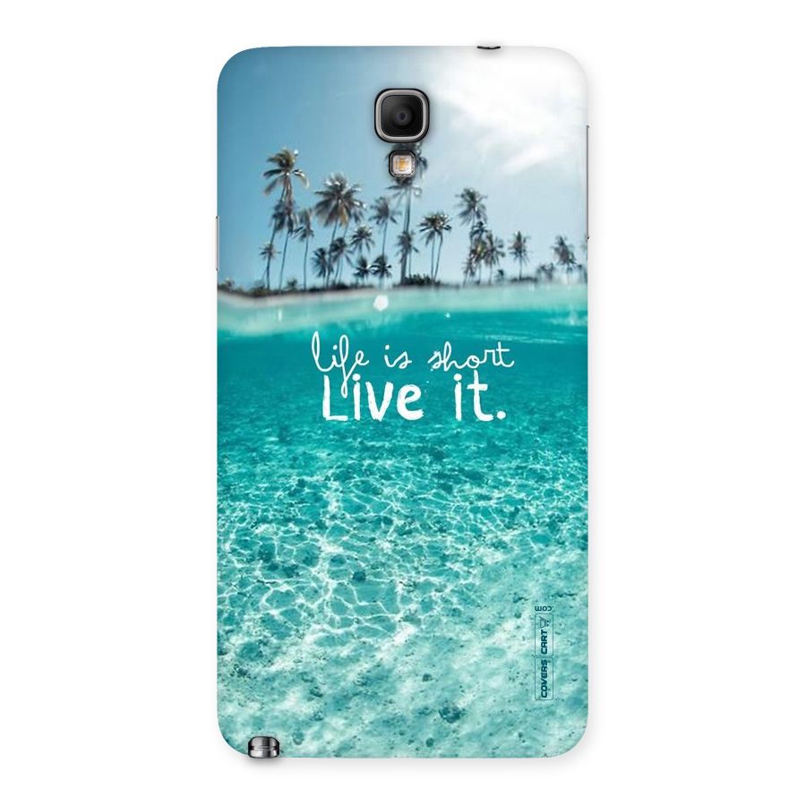 Life Is Short Back Case for Galaxy Note 3 Neo