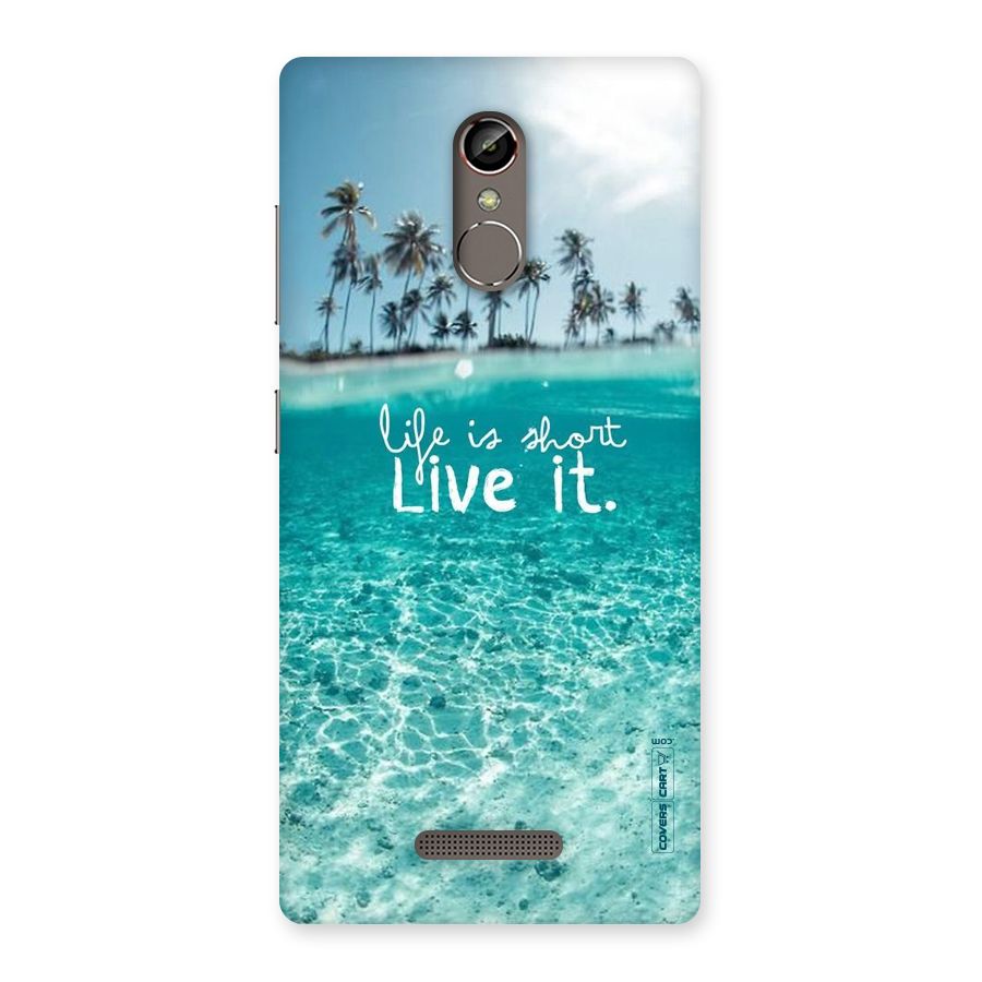 Life Is Short Back Case for Gionee S6s